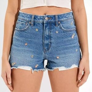 american eagle | denim mom shorts